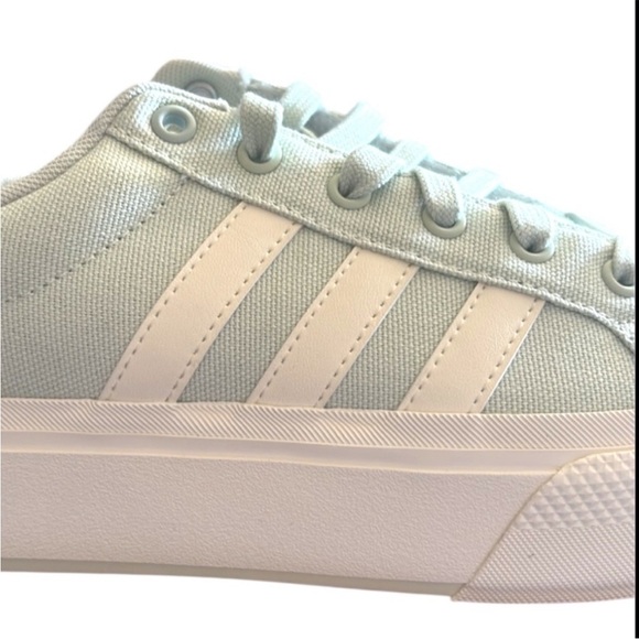 NWT Adidas Bravada 2.0 Platform Pistachio Linen Green White Sneakers Sz 8 - Picture 5 of 9